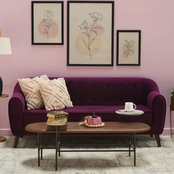 Sibert 3 Seater Fabric Sofa