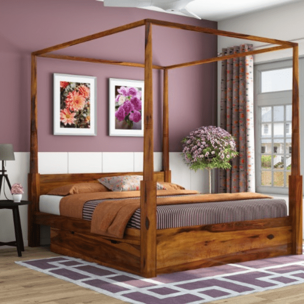 Wisker Poster Bed With Storage