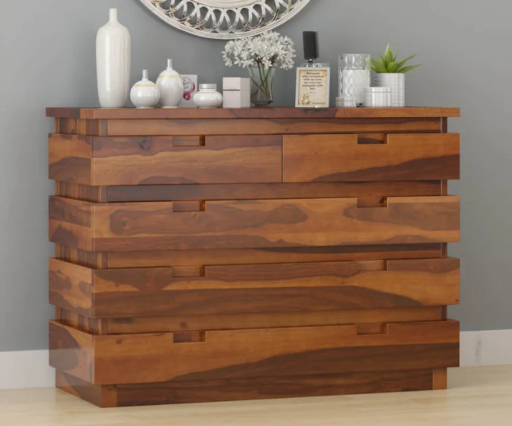 Adeore Solid Wood Bedroom Dresser Chest With 5 Drawers (1)