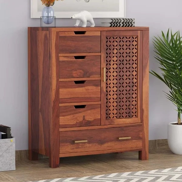 Alora Sheesham Wood Chest of Drawer