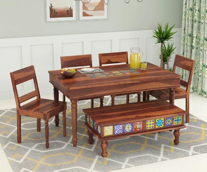 Alyssa 6 Seater Dining Set with Bench (12)