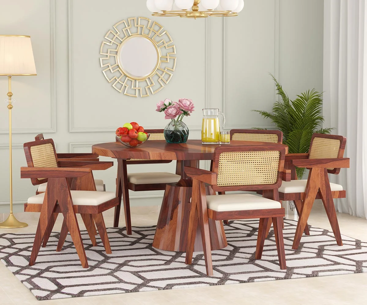 Chilton 6 Seater Round Dining Table set (1)