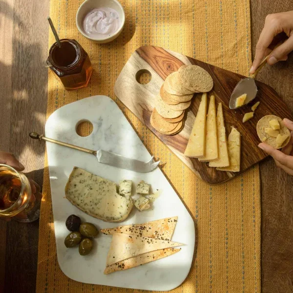 Natural Duo Wood and Marble Chopping Boards
