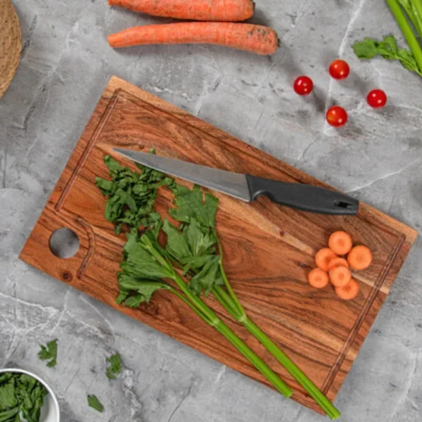 Rectangular Acacia Wood Large Cutting Board