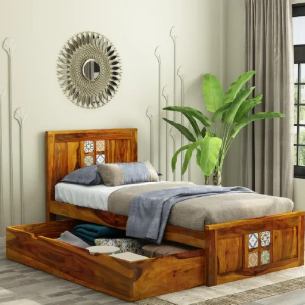 Relay Single Bed With Drawer Storage