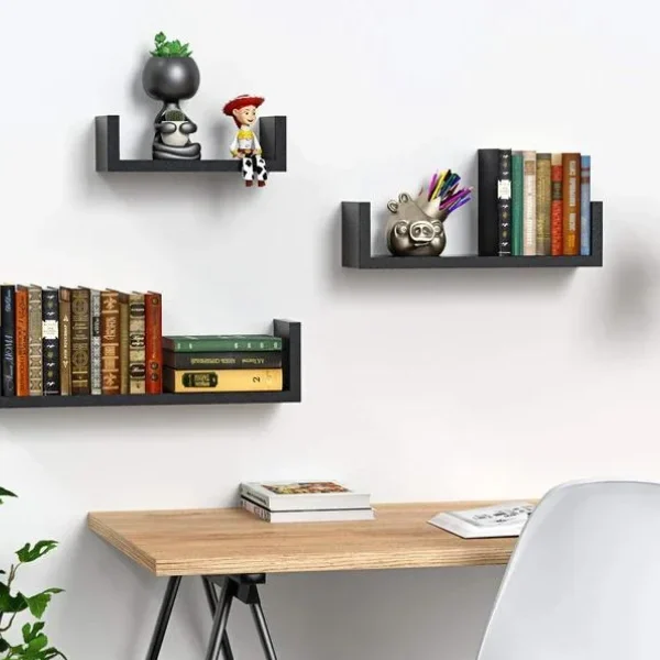 Storage Shelves for Bathroom, Kitchen- Black