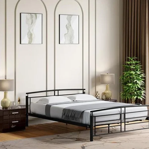 Svelte Black Powder-Coated Metal Bed
