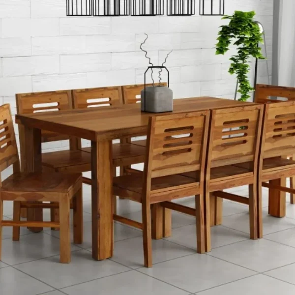 Urban Solid Sheesham Wood 8 Seater Dining Table Sets