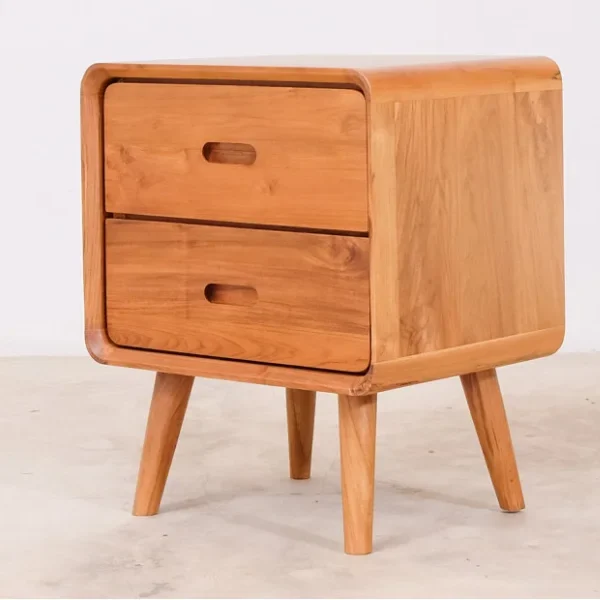 Veera Wooden Bedside Table