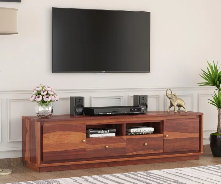 Celena Sheesham Wood TV Cabinet (2)