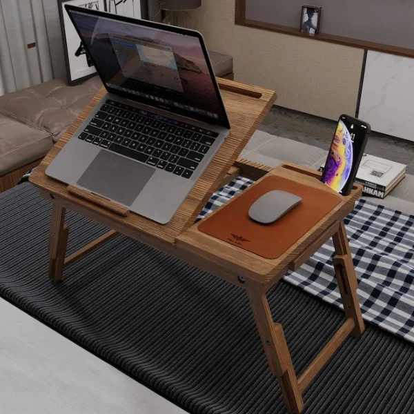 Wood Lap Desk, Foldable Laptop Stand