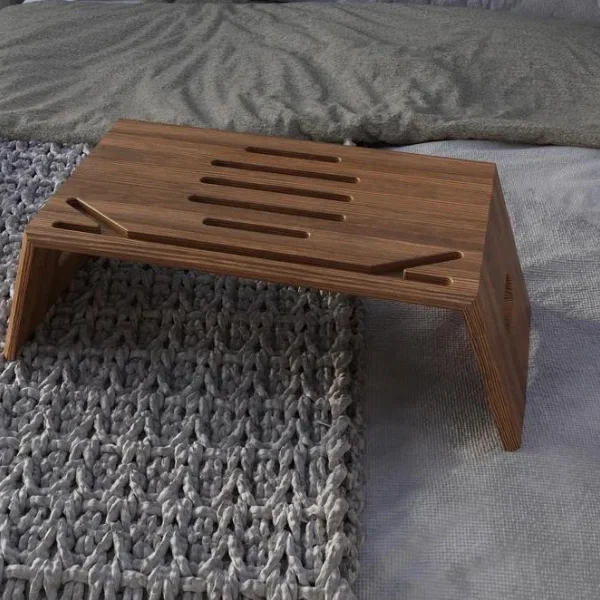 Wooden Foldable Laptop Stand, Portable Lap